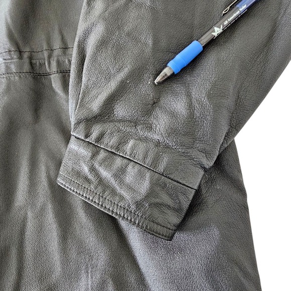 Colebrook Men's Leather Jacket Black Size large - Picture 13 of 15